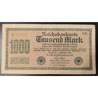 1000 марок Веймарская республика 1922 г.