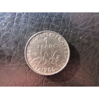 Франция.1 франк.1966. С 20 копеек. Распродажа коллекции. Смотрите другие лоты.
