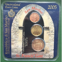 Сан-Марино 2, 20 евроцентов, 2 евро 2005