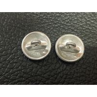 Комплект пуговиц  14мм ВМФ СССР ( белые алюминевые)