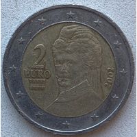 Австрия 2 евро 2002 г.