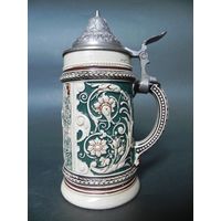 Старинная пивная кружка Германия "Трубач из Зекингена" 19 в. - 20 в.