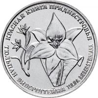 Приднестровье 1 рубль, 2019 Тюльпан Биберштейна UNC