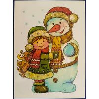 Новогодняя открытка. Е.Вавилова. Белорусь. 2016 г.