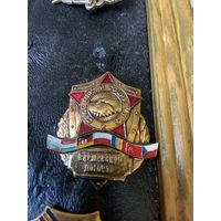 Советский знак "Варшавский договор". ТЯЖЁЛЫЙ. На заколке!