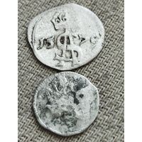 Распродажа - денарий (1491-1506 гг.) Александр Ягелончик ,двойной денарий 1570г.,Сигизмунд II Август