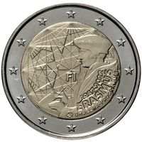 2 евро 2022 Финляндия 35 лет программы Эразмус UNC из ролла