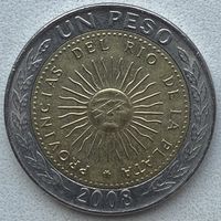Аргентина 1 песо 2008 г.