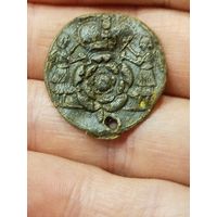 Интересный старинный,сюжетный жетон,пуговица?материал тяжелый