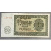 Банкнота 50 марок 1948 год. ГДР