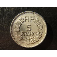 Франция.5 франков.1949. С 20 копеек. Распродажа коллекции. Смотрите другие лоты.