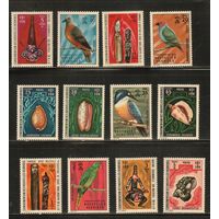 Новые Гибриды(Франция)-1972 (Мих.335-336) , ** , Морская фауна, Раковины, Птицы(полная серия)
