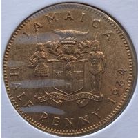 Ямайка 1/2 пенни 1964 г. В холдере
