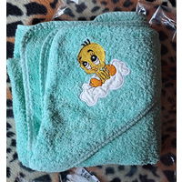 Полотенце для новорожденного с капюшоном, б.у, Турция, размер 90-90см