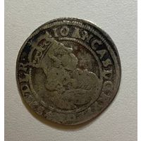 Редкая монета в хорошем состоянии! Речь Посполитая шестак (6 грошей) 1666!! Ян Казимир!! с рубля