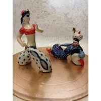 Статуэтки ,, КАСЫМ и НАЛОЖНИЦА" КОРОСТЕНЬ ФЗ 1950-1960е УССР