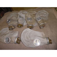 Противогаз(маски) 6 шт.периода ГО СССР.С рубля.