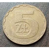 Польша 5 злотых, 1987    ( 1-15-2 )