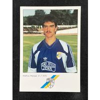 Коллекционная карточка футболист Маттиас Вентцель Carl Zeiss Jena 1991-92 / с 1 РУБЛЯ
