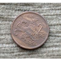 Werty71 Норвегия 2 эре 1966 Глухарь птица
