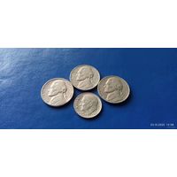 Сборка монет США (Состояние на фото,в лоте 4 монеты)