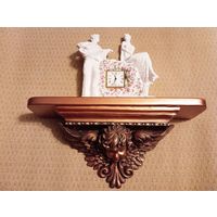 - КРОНШТЕЙН-АНГЕЛ и Горельеф ВЛЮБЛЁННАЯ ПАРА с часами-будильником EUROPA Германия