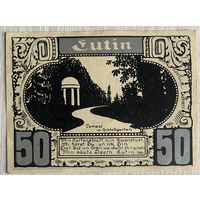 Нотгельд Плен, 50 пфеннигов, 1921 год Веймарская республика.