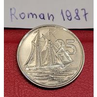 Каймановы острова 25 центов 2005