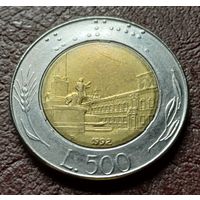 Италия 500 лир, 1992    ( 1-9-1 )