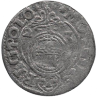 КОРОЛЕВСТВО ПОЛЬША /СВЕТЛЕЙШАЯ РЕЧЬ ПОСПОЛИТАЯ ОБОИХ НАРОДОВ/. 3 ПОЛУГРОША /полторак, паўтарак/ 1623. Герб Сас. Быдгощ