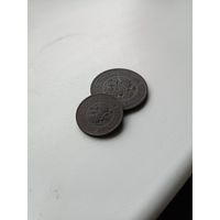 В отличном качестве Монеты.  5 копеек и 2   1911 года. В коллекцию,не чищены.