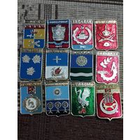 Гербы городов. Сборный лот (2).