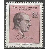 Турция. Кемаль Ататюрк. Первый Президент. 1966г. Mi#2028.