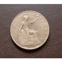 1 пенни 1919г. Великобритания