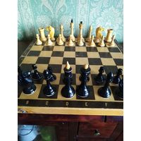 Шахматы СССР дерево оригинал состояние !!!