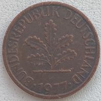 Германия 1 пфенниг 1977 г. F