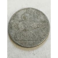 Испания 10 сентим 1953