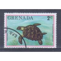 [2441] Гренада 1976. Фауна.Черепаха. Гашеная марка.