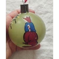Ёлочная игрушка шар толстые стекло