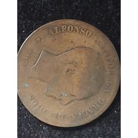 10 сентимо испания 1838