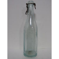 Редкая бутылка с немецких позиций TEUSSER - SPRUDEL  LEIHFLASCHE K.KUHNLE TEUSSERBAD/WTTBG. Вермахт. Вторая мировая война.