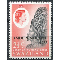 Свазиленд 1968 ** марка из серии (SG 145), Британские колонии