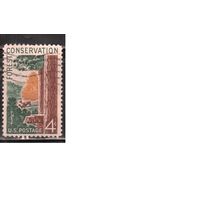 США-1958, (Мих.741), гаш., Лес, Фауна(одиночка)