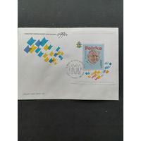Польша 1991 КПД с блоком Mi.113 и маркой "Всемирный день молодежи в Ченстохове" (спецгашение) Mi.3339 каталог 1.50 евро