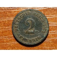 Германия 2 пфеннига 1875