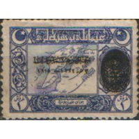 Марка с надпечаткой из серии 1919г.  Османская империя "Карта Дарданелл и султан Мехмед V"