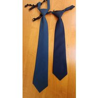 Форменные  синие галстуки на резинке БелЖД