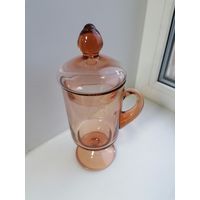 Кружка или заварочный бокал, стекло, Неман? XXII съезд КПСС