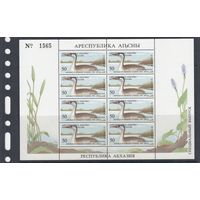 Чомга Птицы 1994 Сухуми Абхазия MNH 1 м зуб Х 8 ЛИСТ