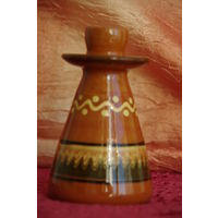 Подсвечник из СССР  ( керамика )  14 см